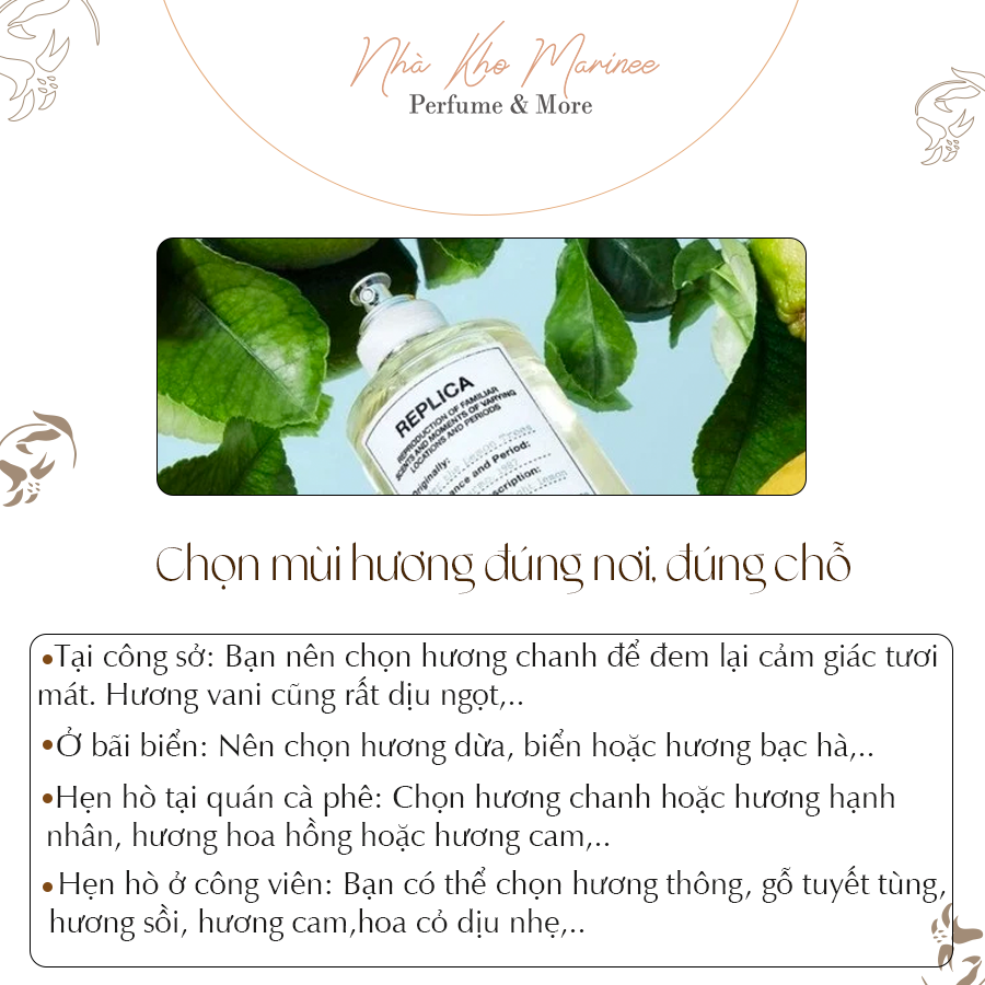 Chọn Mùi Hương đúng Nơi, đúng Chỗ